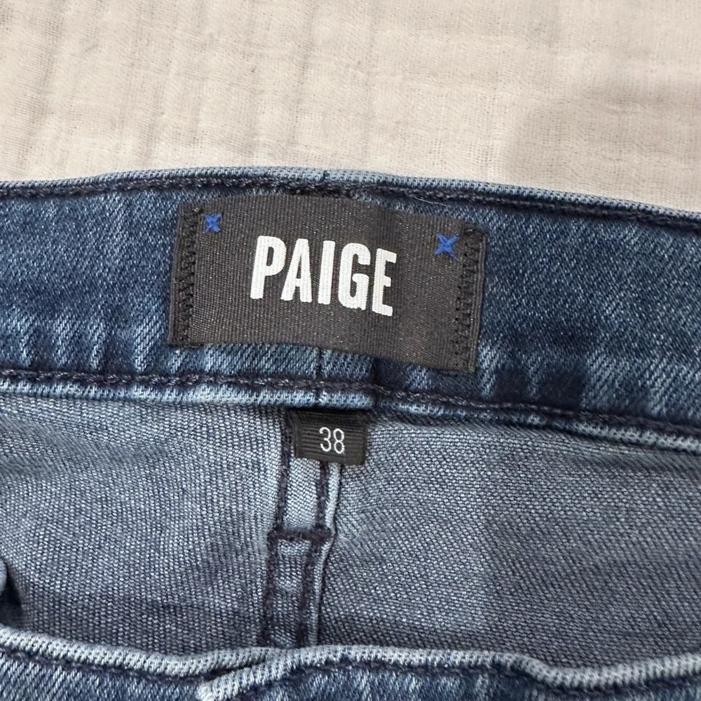 PAIGE Men's Classic Blue Straight Jeans